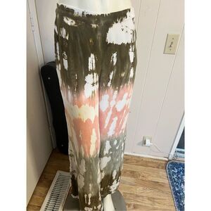 Young, Fabulous & Broke Tie Dyed Wide Leg Cropped Pallazo Pants Sz Gen XS